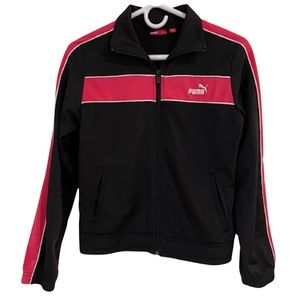 NWOT Puma Women’s Size XS Full Zip Jacket Black Pink